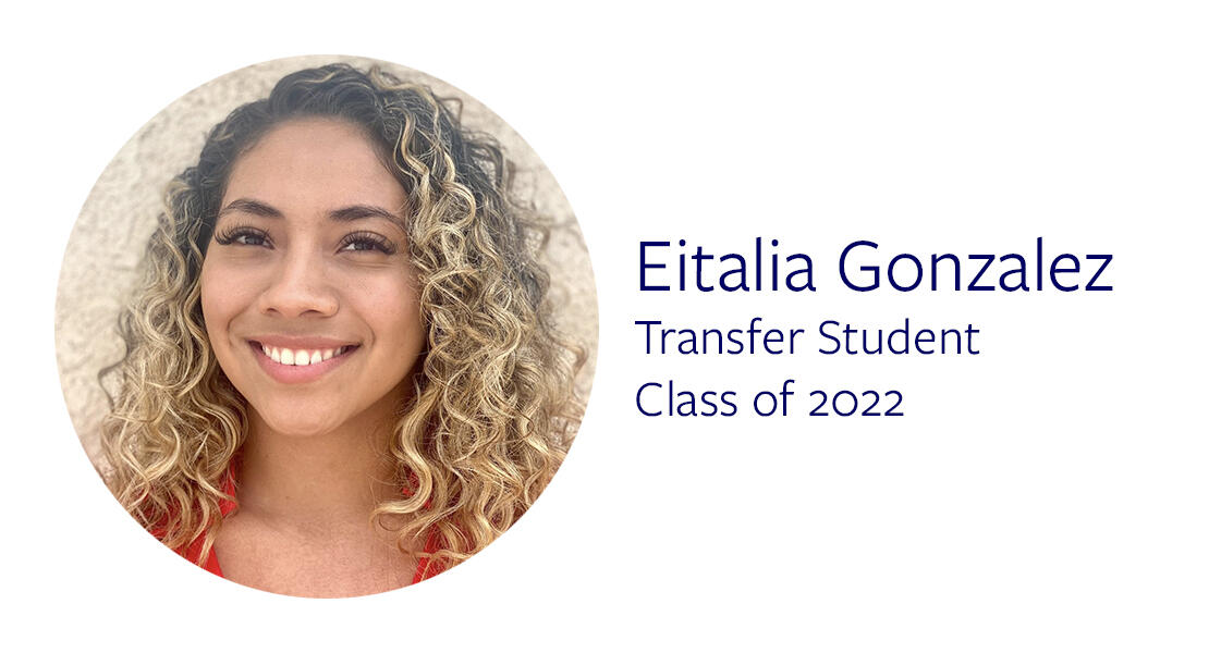 Eitalia Gonzalez Transfer Student Class of 2020